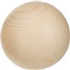 Rayher 6119700 Sfera in Legno di Faggio Piena, Senza Foro, 80 Mm Diametro, per Hobbistica e Lavori Creativi di Decoro