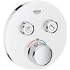 Grohe 29151LS0 Miscelatore Termostatico a 2 Vie, Bianco, Rotondo