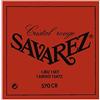 Savarez 656017 Corde per Chitarra Classica Alliance Cristal 570Cr Set Tensione Standard, Cristal Nylon, Rivestite Argentato, Rosso