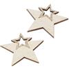 4 Stelle Deco in Legno