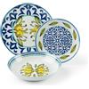Excelsa Servizio piatti porcellana decorata Amalfi cod.63116