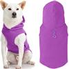 GOOBY Every Day - Gilet per Cani in Pile con Cappuccio, per Cani di Piccola Taglia, XS, Viola