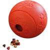 Nobby Palla per snack in gomma, colore rosso, 11 cm