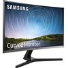 Samsung Monitor Samsung C27R500 Monitor Curvo Borderless, 27 Pollici, FHD, 1920 x 1080, 4 ms, 16:9, 60 Hz, 1080p, 1800R, LED, 1 HDMI, Base a Doppio Snodo, Blu/Grigio, VESA
