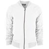 JOPHY & CO. Giacca Bomber Donna Raggrinzita con Cerniera e Tasche (cod. 9376) (XL, Bianco)