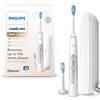 Philips Sonicare ExpertClean 7500 spazzolino elettrico, spazzolino sonico con app, sensore di pressione, custodia da viaggio, bianco-oro, modello HX9691/02