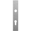 Alpertec Piatto a piastra lunga distanza paio color acciaio per casa porte di ingresso PZ per maniglia porta maniglia porta guarnizioni, 72 mm, 32458045 K1