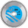 OX ox-tctw-ng-2503060 legno, 60 denti, lama per sega circolare taglio negativo rastrello, 0 V, argento/blu, 250/30 mm