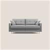 Divani.Store Megan divano letto matrimoniale in microfibra smacchiabile grigio 168 cm (mat. 120x197)