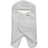 BÉABA, Babynomade Doppio Pile Polare, Coperta Invernale per Neonati, Compatibile con Seggiolino Auto/Pram/Sat, Morbida, Calda, Idrorepellente, Traspirante, Passaggio Imbracatura,Grigio/Bianco,0-6 Mesi