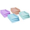 Exacompta Set di 4 vaschette 3 livelli A4+ cartone Aquarel