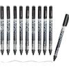 Pelikan Inky Pen 273, Scatola con 10 pennarelli a inchiostro liquido, Nero