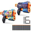 XSHOT ZURU X-Shot Skins Flux Poppy Playtime Dart Blaster Confezione da 2 pezzi - Jumpscare + Kissy, 16 freccette