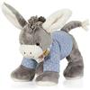 Sterntaler Peluche Emmi, Sonaglio Integrato, per Neonati, 20 cm, Grigio/Celeste
