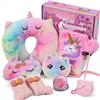 Tacobear Unicorno Bambina Regalo 6 7 8 9 10 Anni Unicorno Peluche Cuscino da Viaggio Diario Segreto Penna Calzini Soffici Specchio Borsa Unicorni Giocattoli Compleanno Natale Regali per Bambina