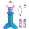 Lito Angels Children's Apparel Lito Angels Vestito Costume da per Bambina, Viola Blue, 5-6 Anni 116