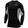 TCA Superthermal Base Layer a Compressione Maglia Manica Lunga Termica sotto Maglia da Bambino - Nero/Grigio Chiaro, XL Ragazzi (12-14 Anni)