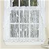 Sweet Home Collection Trattamento per Tende con Motivi e Disegni Eleganti e Unici per Tutti Gli arredi per la casa, Poliestere, Bianco canore, Livello 91,4 cm