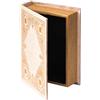 Vintiquewise Contenitore decorativo a forma di libro vintage, bianco sporco
