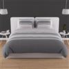 Soleil d'ocre, Set copripiumino in cotone 57 Fili 260x240 cm THALES Grigio