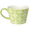 Excelsa Etnika Tazza Jumbo 415 ml, Porcellana, Verde, 8 Centimeters cm