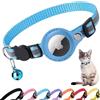 Croc-Cat® Collare gatto, accessori gatto compatibile con Apple airtag, collare airtag gatto con fibbia di sicurezza antiscottatura per gattini e cani di piccola taglia, airtag GPS non incluso!