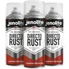 JENOLITE Directorust Vernice Aerosol Lucida | ROSSO CARINALE | Vernice spray multisuperficie | Per l'uso su legno, metallo, plastica, ceramica e superfici arrugginite | 3 x 400ml| RAL3001
