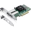 10Gtek Scheda di Rete PCI-E 10Gb per Intel X520-DA2, Controller 82599ES, Dual SFP+ Port, Adattatore Ethernet LAN PCI Express per Windows Server/Linux/VMware