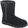 UGG Classic Short Bailey Zip, Stivale Donna, Black, 37 EU
