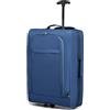 Kono Bagaglio a mano Soft Shell leggero con doppio bagaglio a mano per trolley (Blu)