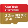 SANDISK SCHEDA DI MEMORIA SANDISK Extreme A1 32GB + ada