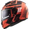 Ls2 Casco Moto Integrale Ls2 FF397 Vector Hunter Nero Arancio Op
