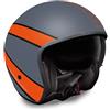 Momo design Casco Moto Jet in Fibra Momo Design Raptor Grigio Frost Ross