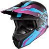 Shark Casco Moto Cross Enduro in Fibra Shark VARIAL ANGER Nero Blu