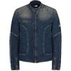 Pmj Giubbotto Moto In Tessuto Denim PMJ Promo Jeans MIAMI