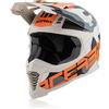 Casco Moto Cross Enduro Atv Acerbis Flip FS-606 Arancio Fluo