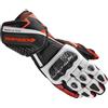 Spidi Guanti Moto In Pelle Racing Spidi CARBO 5 Bianco Rosso