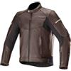 Alpinestars Giubbotto Moto in Pelle Alpinestars SP-55 Marrone
