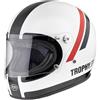 Premier Casco Moto Integrale Vintage Anni'70 Premier Trophy DO8 Bian