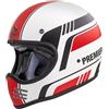 Premier Casco Moto Integrale Vintage Premier MX BL8 BM Bianco Opaco