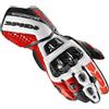 Spidi Guanti Moto In Pelle racing CE Spidi CARBO TRACK EVO Bianco