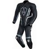 Arlen Ness Tuta Moto In Pelle Intera Arlen Ness LS1-181376 Nero Bianco