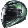 Hjc Casco Integrale Moto In Fibra HJC F70 DEVER MC4SF Nero Verde
