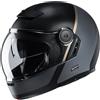 Hjc Casco Modulare in Fibra Moto Stile Vintage HJC v90 MOBIX MC9