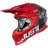 Just1 Casco Moto Cross Enduro Just1 J39 KINETIC Camo Nero Rosso Op