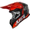 Just1 Casco Moto Cross Enduro Just1 J39 KINETIC Camo GRigio Rosso