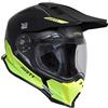 Just1 Casco Moto Adventure in Fibra Just1 J14-F ELITE Nero Giallo