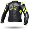 Spyke Giubbotto Moto In Pelle Racing Spyke ESTORIL EVO Nero Giallo