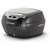 Shad Bauletto Moto Top Case Shad SH40 Nero Alluminio Look 40 Litr