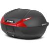 Shad Bauletto Moto Top Case Shad SH47 Nero Catadriotto Rosso 47 L